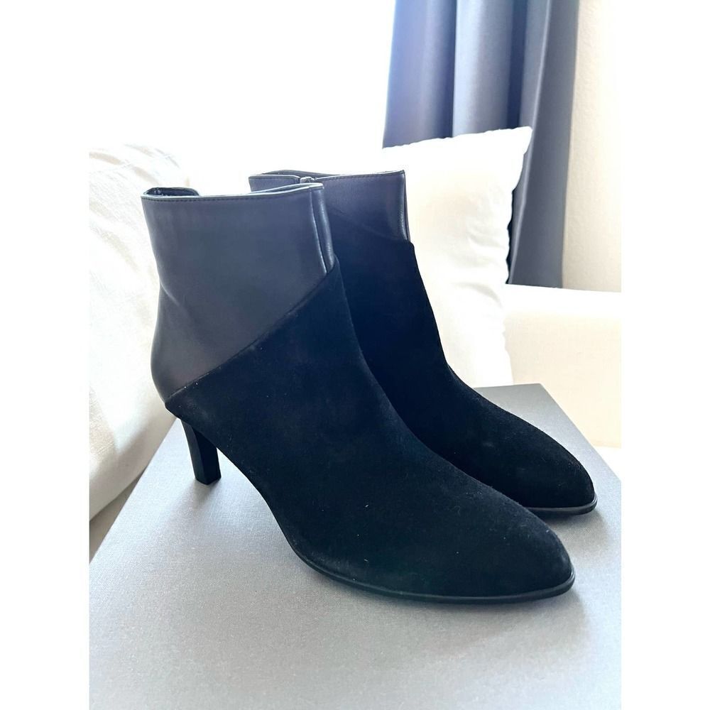Aquatalia Dia Dress Suede/Calf Bootie black